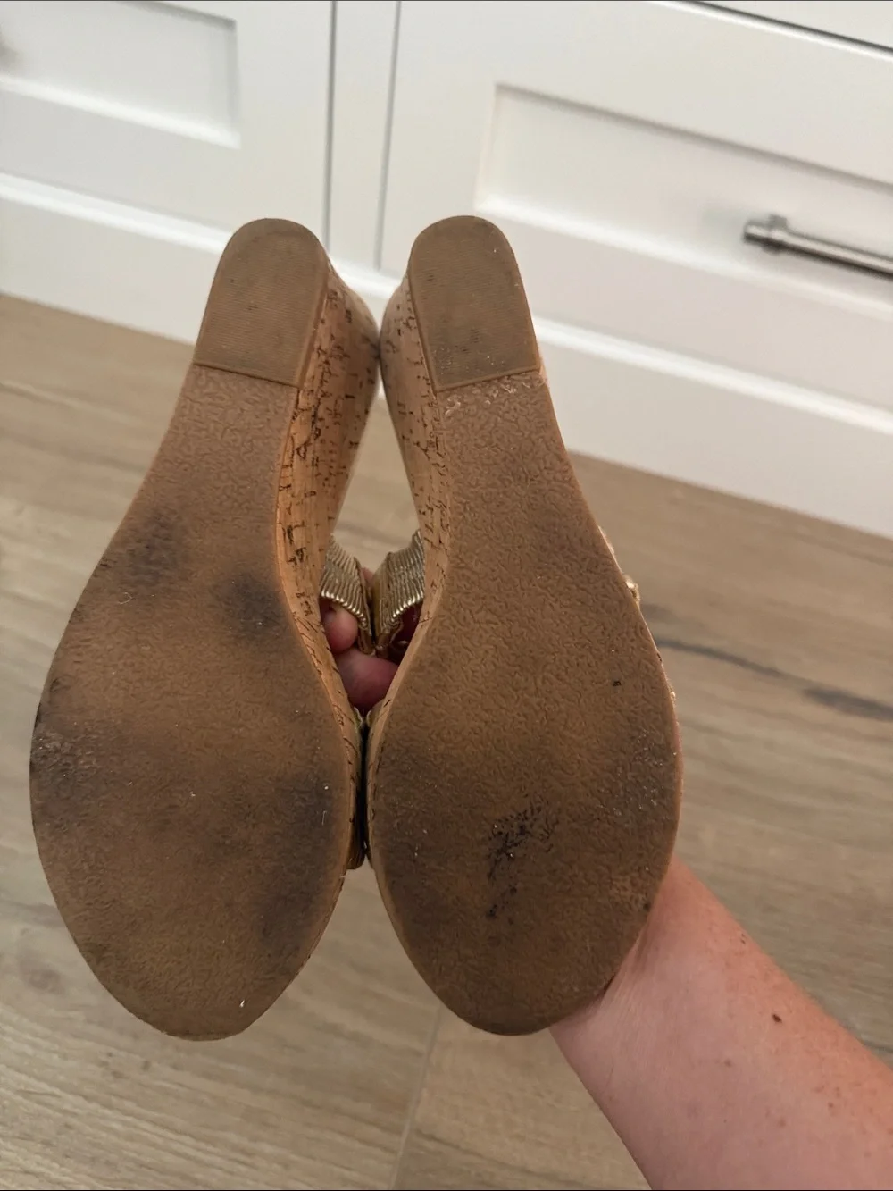 Jack Rogers metallic gold